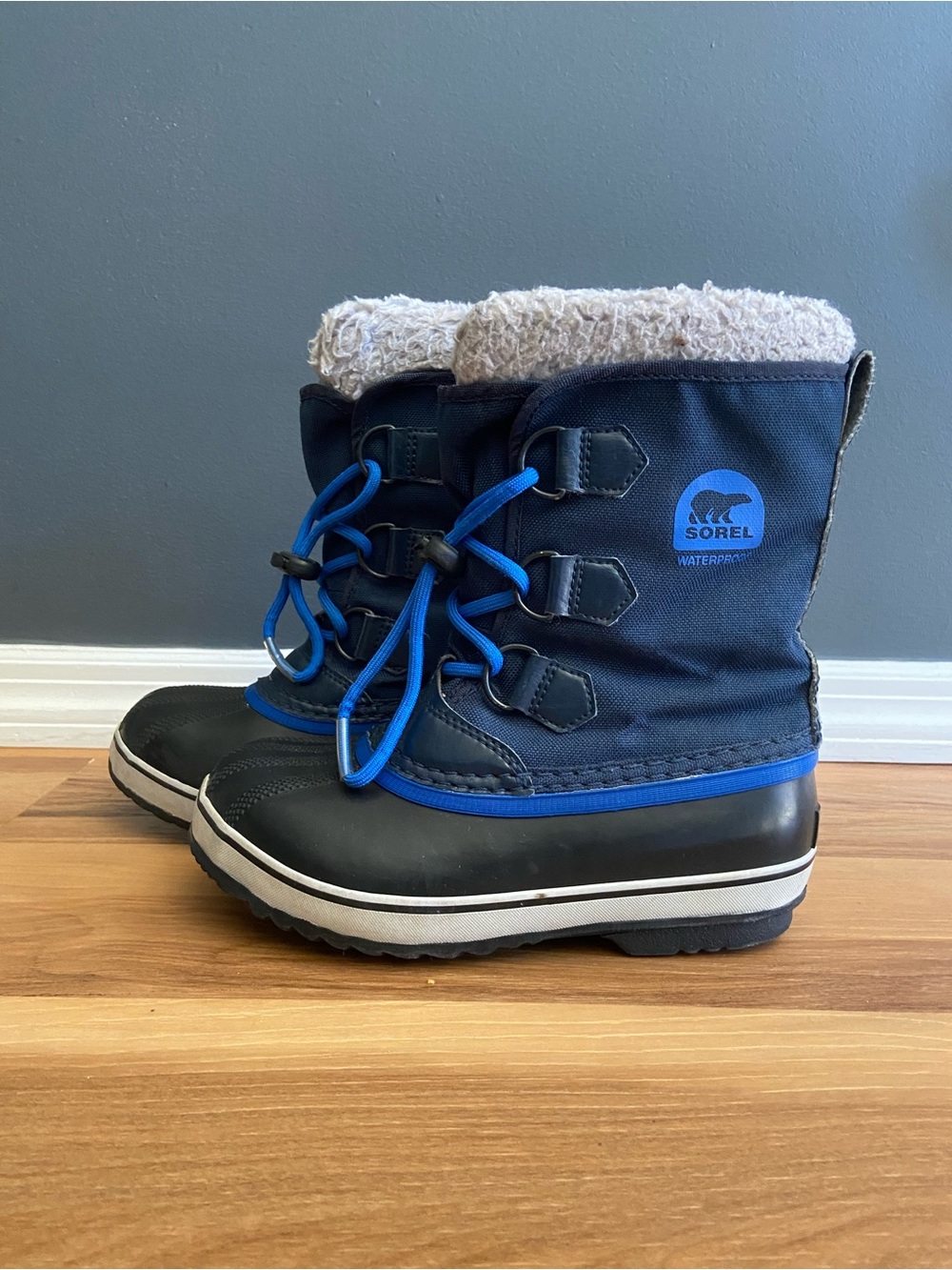 SOREL Kids' Waterproof Blue Winter Boots